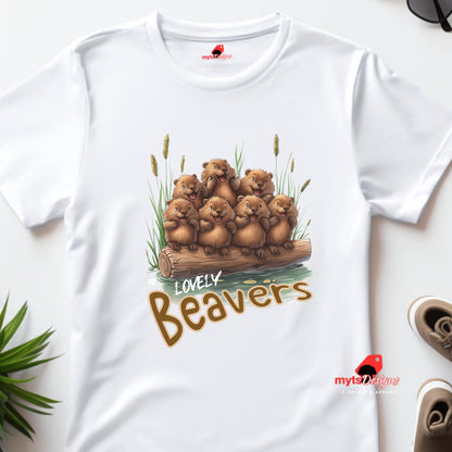 Funny beaver t shirt for women, beaver lovers gift, cute beavers, lovely beavers t shirt,funny shirts for her,animinal lovers gift shirt