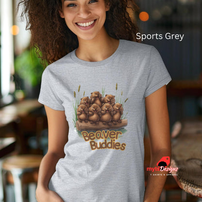 Funny beaver t shirt for women, beaver lovers gift, cute beavers, lovely beavers t shirt,funny shirts for her,animinal lovers gift shirt