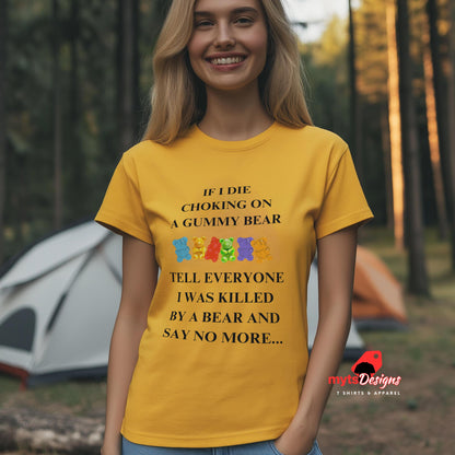 Gummy Bear T-Shirt - Funny Bear Humor Tee for Candy Lovers, Gift for Him/Her, Funny T shirt