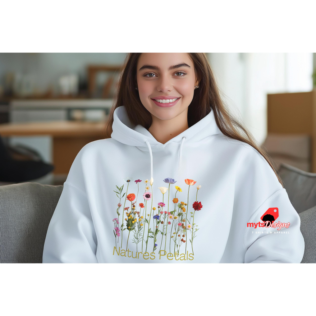 Natures Petals Pullover Hoodie Nature Flower Lovers Gift