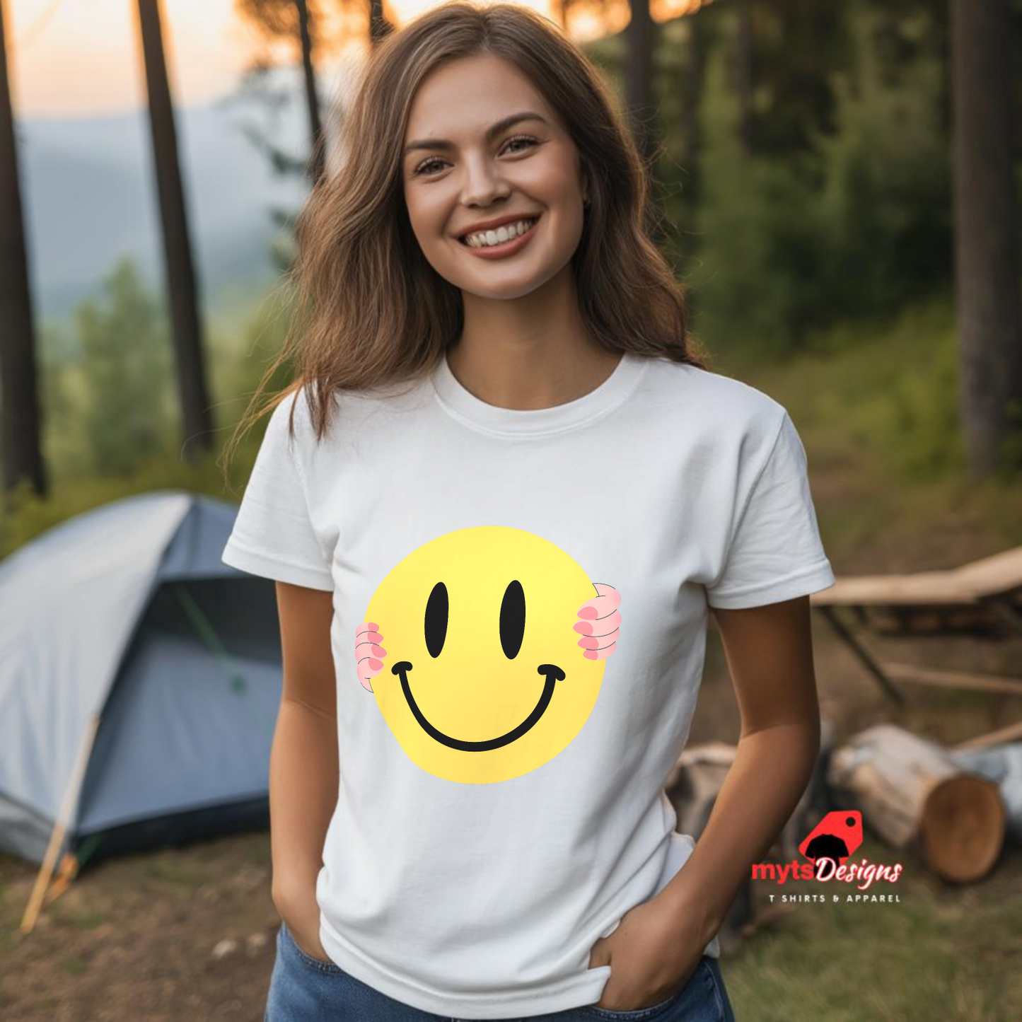 Happy Unisex T-Shirt – Smiley Face Design for All Ages