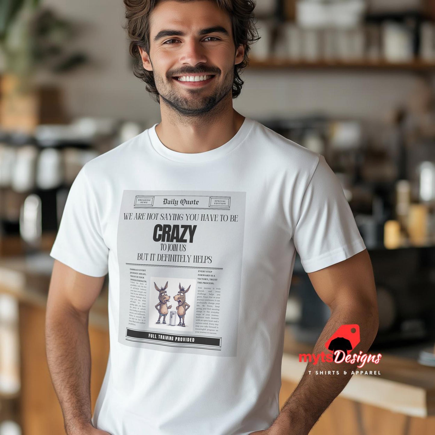 Funny Newspaper Headline T-Shirt – Perfect for Groups & Events