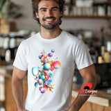 Vibrant Global Geometric Design T-Shirt