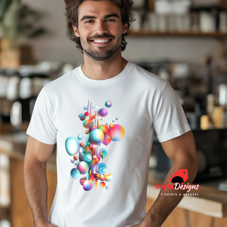 Vibrant Global Geometric Design T-Shirt