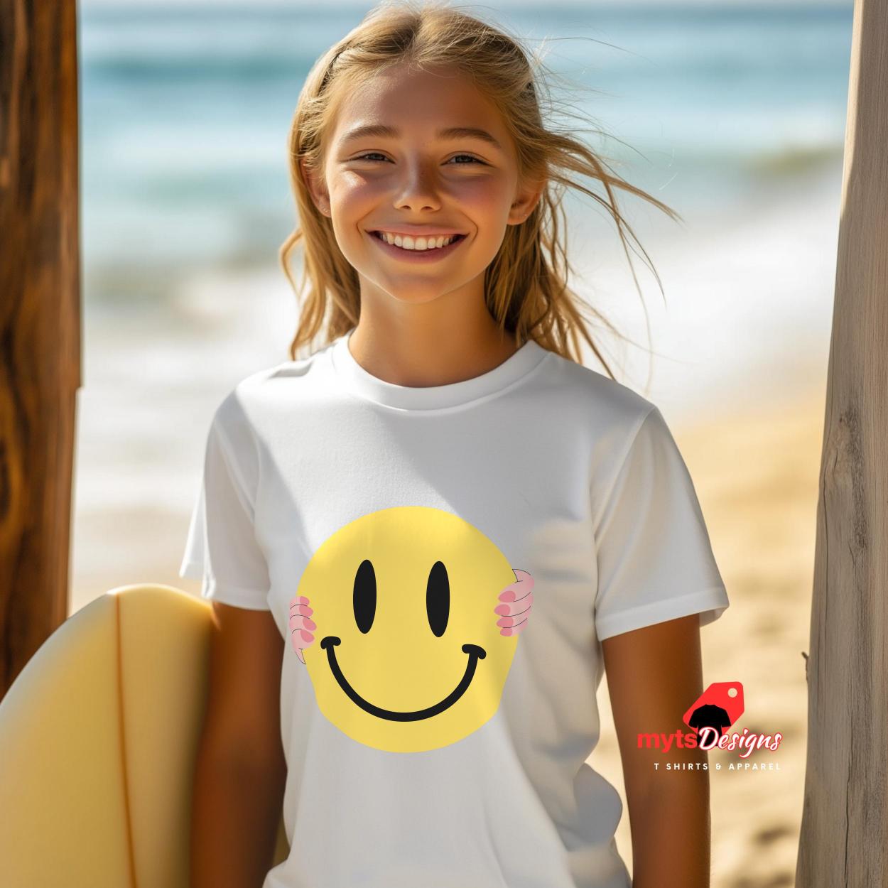 Happy Unisex T-Shirt – Smiley Face Design for All Ages