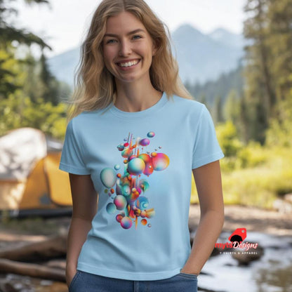Vibrant Global Geometric Design T-Shirt