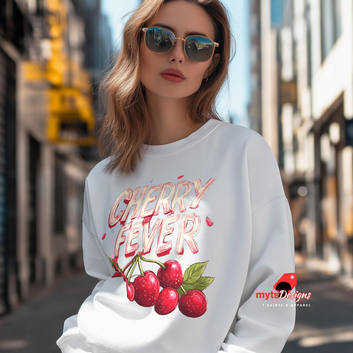 retro cherry sweatshirt