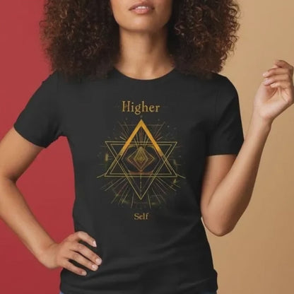 Higher Self t-shirt product video showcasing fit and design details