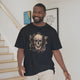 Vintage Gothic Skull T‑Shirt – Distressed Skull Art on Soft Black Cotton | MytsDesigns