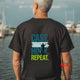 Cast Hook and Repeat Fishing T-Shirt - Soft Cotton Angler Tee