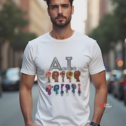 A.I. Evolution T-Shirt | Futuristic Tech Apparel | Premium Cotton Tee
