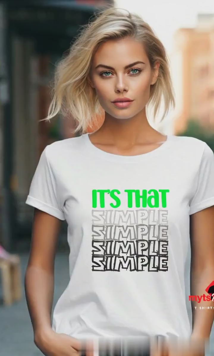 Video young girl wearing a white T shirt